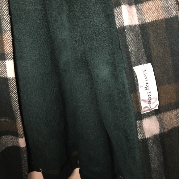 60s Vintage Betty Rose Wool plaid cape Coat - Picture 8 of 8